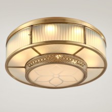 【窝托邦】欧式全铜灯 美式田园led吸顶灯客厅灯餐厅铜灯创意卧室灯饰灯具