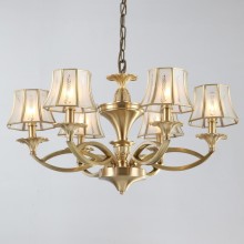 【窝托邦】欧式吊灯全铜LED吸顶灯客厅灯美式全铜灯复古餐厅卧室吊灯饰灯具