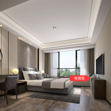 【窝托邦】主卧实木喷漆电视柜