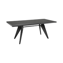 【窝托邦】现代简约实用餐台 1500*900*760 黑橡色 E1级密度板+白蜡木